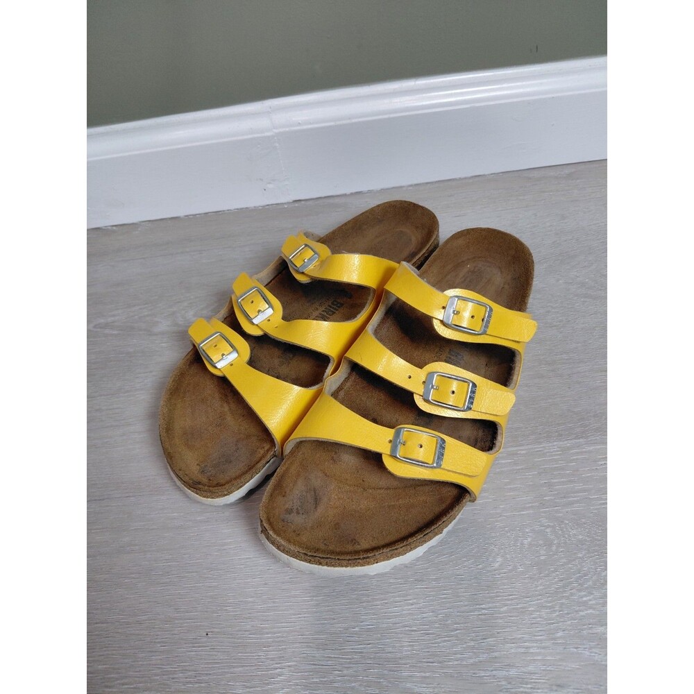 Birkenstock Florida Women's Size 39EU 8US Narrow Yellow - Picture 2 of 12